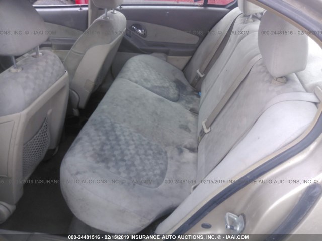 1G1ZT548X5F214888 - 2005 CHEVROLET MALIBU LS GOLD photo 8