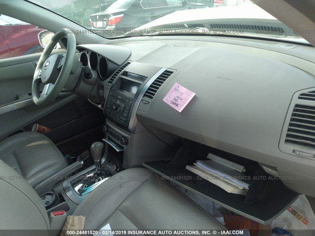 1N4BA41E48C806527 - 2008 NISSAN MAXIMA SE/SL SILVER photo 5