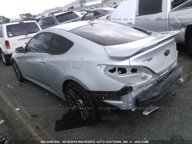 KMHHU6KH9AU042413 - 2010 HYUNDAI GENESIS COUPE 3.8L SILVER photo 3