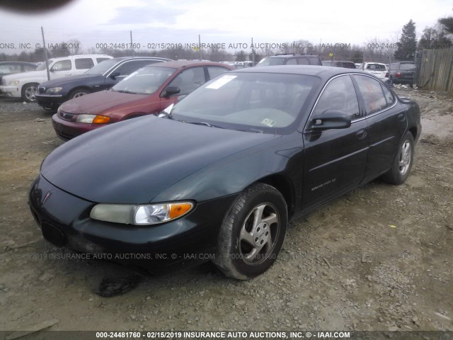 1G2WJ52M8XF302376 - 1999 PONTIAC GRAND PRIX SE GREEN photo 2