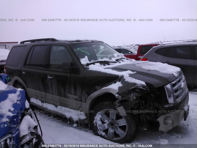 1FMFU18548LA22108 - 2008 FORD EXPEDITION EDDIE BAUER GRAY photo 1