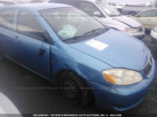 1NXBR32E17Z817632 - 2007 TOYOTA COROLLA CE/LE/S BLUE photo 6