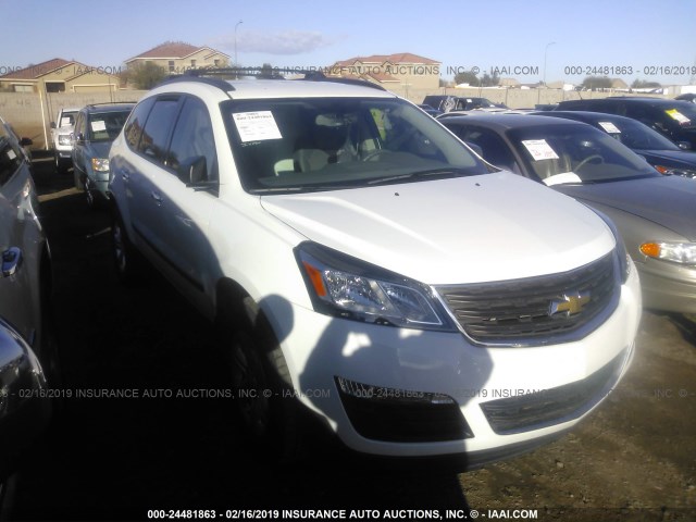 1GNKRFED4GJ297458 - 2016 CHEVROLET TRAVERSE LS WHITE photo 1