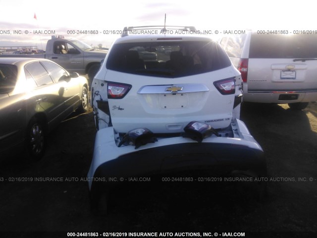 1GNKRFED4GJ297458 - 2016 CHEVROLET TRAVERSE LS WHITE photo 6