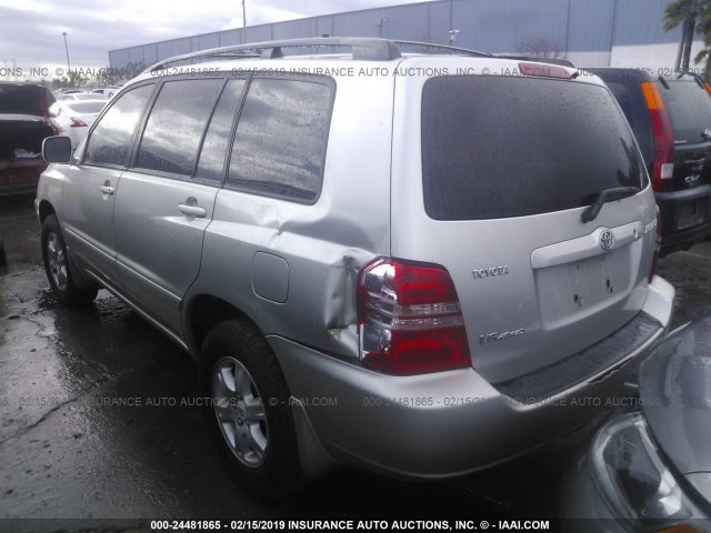 JTEHF21A430140282 - 2003 TOYOTA HIGHLANDER LIMITED SILVER photo 3