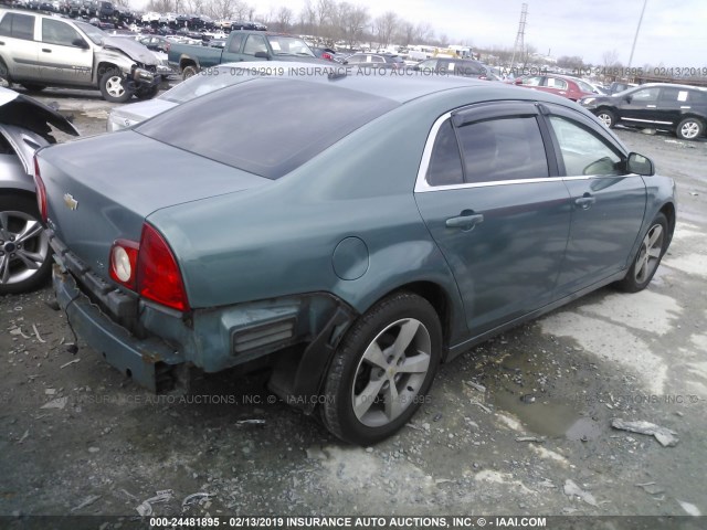 1G1ZG57B69F159809 - 2009 CHEVROLET MALIBU LS TEAL photo 4