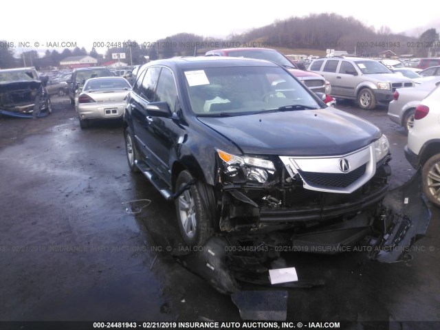 2HNYD2H36CH528816 - 2012 ACURA MDX TECHNOLOGY BLACK photo 1