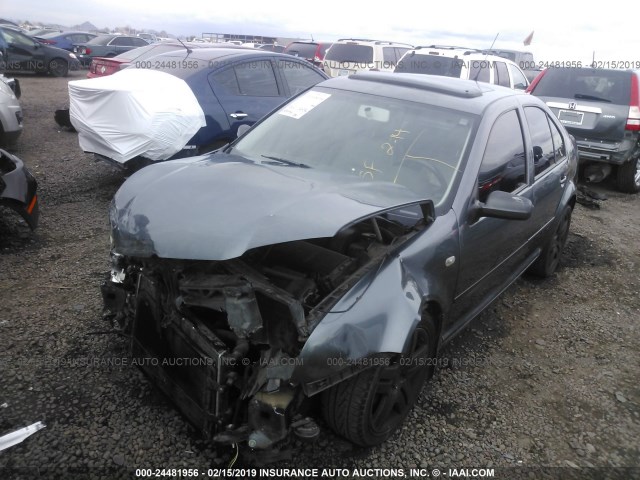 3VWSE69MX3M113875 - 2003 VOLKSWAGEN JETTA GLS GRAY photo 2