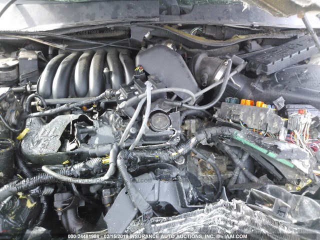 1FAFP55U91A162113 - 2001 FORD TAURUS SES ვერცხლისფერი ფოტო 10