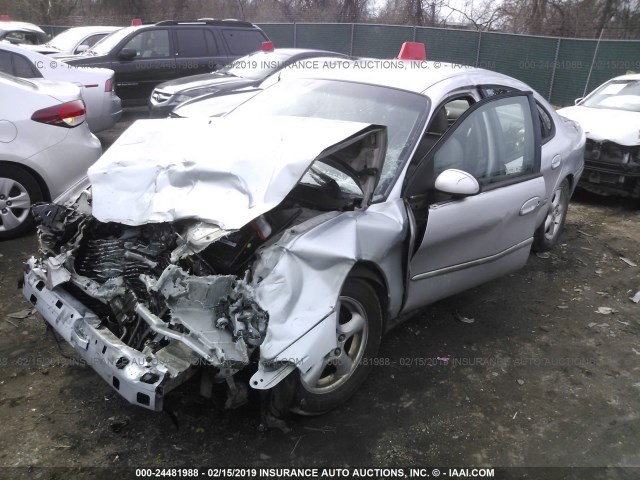 1FAFP55U91A162113 - 2001 FORD TAURUS SES ვერცხლისფერი ფოტო 2