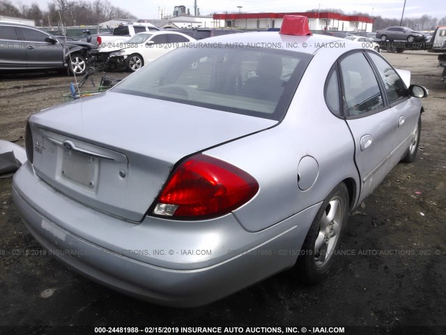 1FAFP55U91A162113 - 2001 FORD TAURUS SES ვერცხლისფერი ფოტო 4