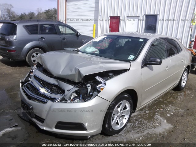 1G11B5SA2DF350260 - 2013 CHEVROLET MALIBU LS BEIGE photo 2