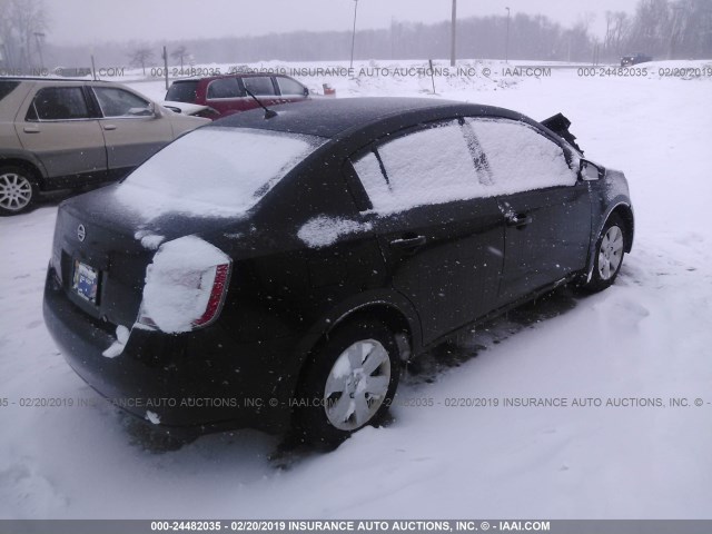 3N1AB61E68L623863 - 2008 NISSAN SENTRA 2.0/2.0S/2.0SL BLACK photo 4