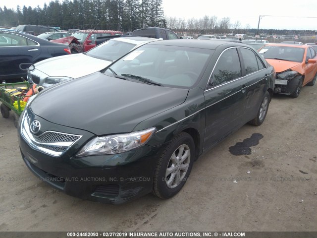 4T1BF3EK8BU738087 - 2011 TOYOTA CAMRY SE/LE/XLE 绿色 照片 2