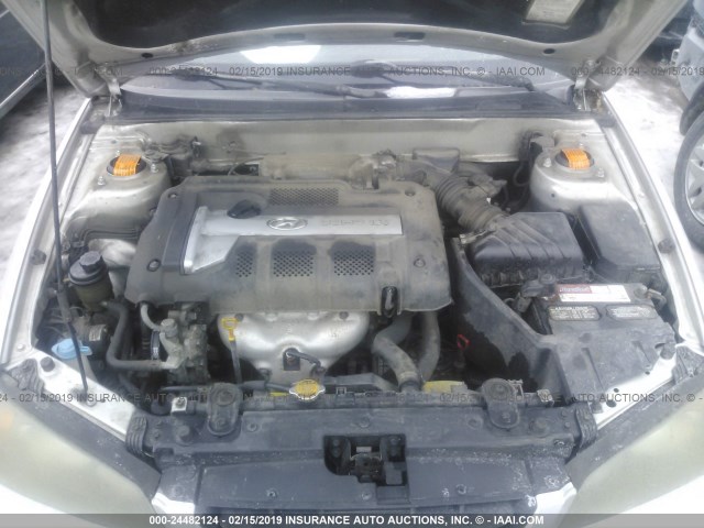 KMHDN46D74U910033 - 2004 HYUNDAI ELANTRA GLS/GT SILVER photo 10