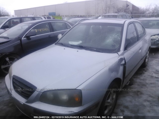 KMHDN46D74U910033 - 2004 HYUNDAI ELANTRA GLS/GT SILVER photo 6