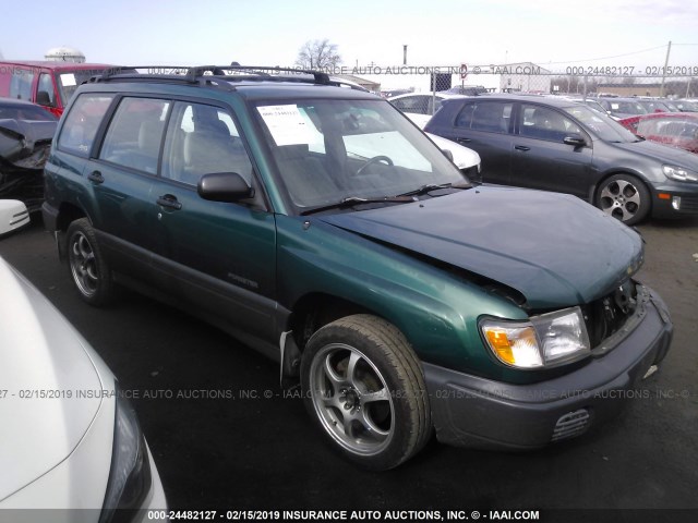 JF1SF6350WH769440 - 1998 SUBARU FORESTER L GREEN photo 1