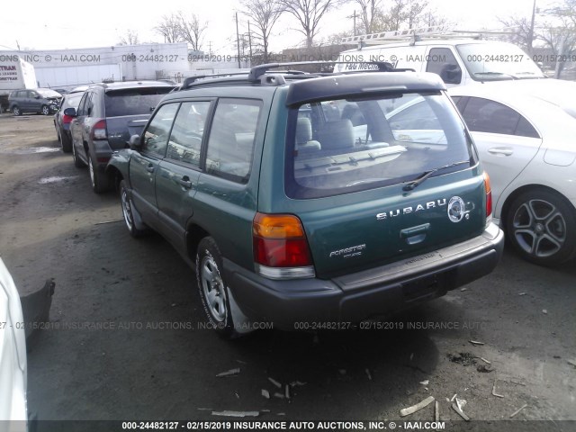 JF1SF6350WH769440 - 1998 SUBARU FORESTER L GREEN photo 3
