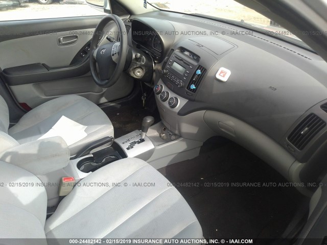 KMHDU46D69U659371 - 2009 HYUNDAI ELANTRA GLS/SE SILVER photo 5