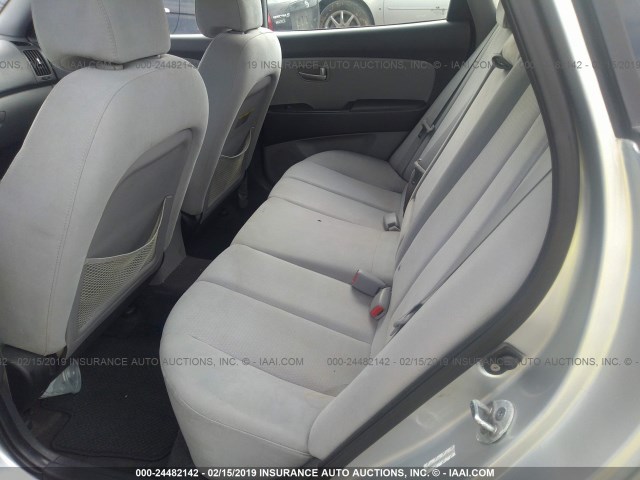 KMHDU46D69U659371 - 2009 HYUNDAI ELANTRA GLS/SE SILVER photo 8