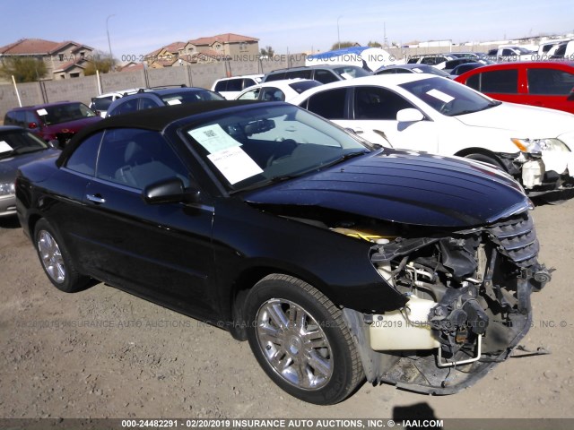 1C3LC65M68N692738 - 2008 CHRYSLER SEBRING LIMITED BLACK photo 1