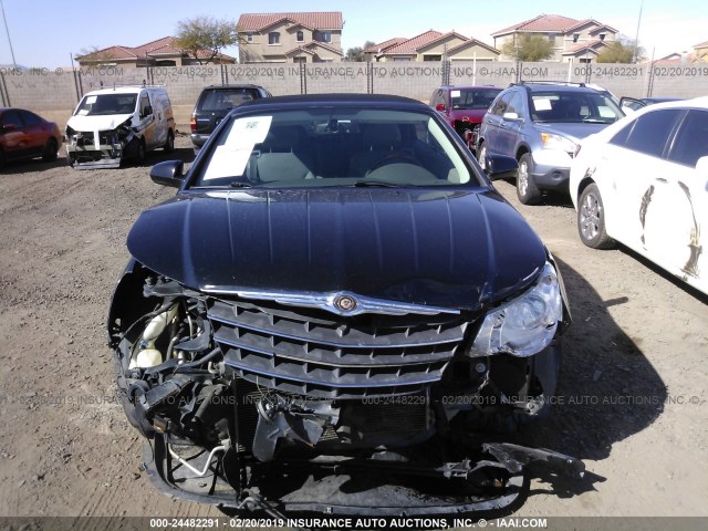 1C3LC65M68N692738 - 2008 CHRYSLER SEBRING LIMITED BLACK photo 6