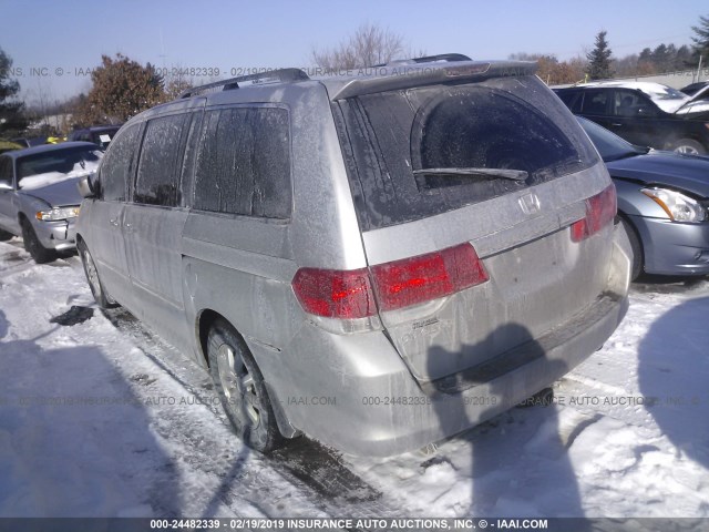 5FNRL38699B030735 - 2009 HONDA ODYSSEY EXL SILVER photo 3