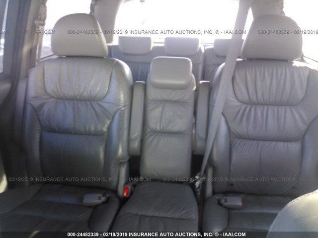 5FNRL38699B030735 - 2009 HONDA ODYSSEY EXL SILVER photo 8