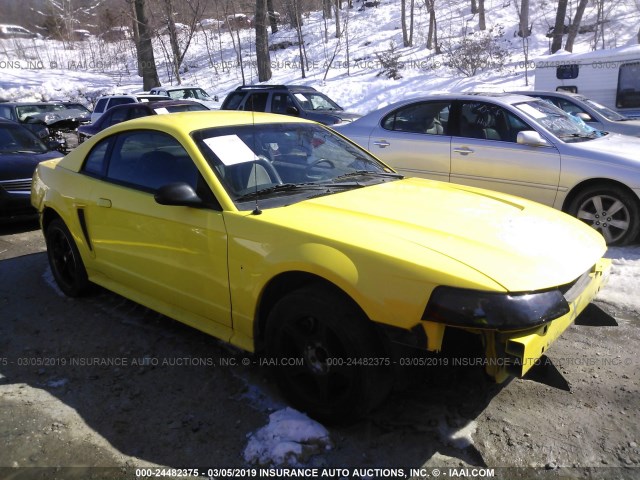 1FAFP47V61F207995 - 2001 FORD MUSTANG COBRA SVT YELLOW photo 1