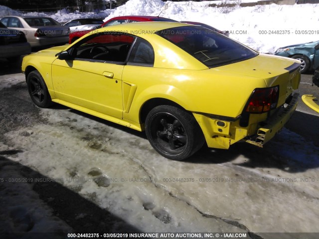 1FAFP47V61F207995 - 2001 FORD MUSTANG COBRA SVT YELLOW photo 3