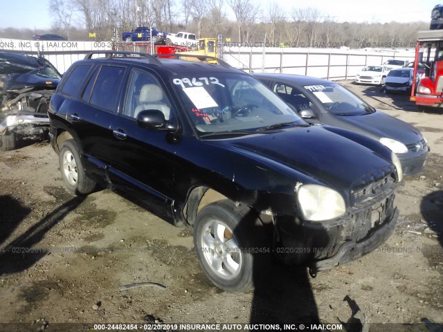 KM8SC13E36U038302 - 2006 HYUNDAI SANTA FE GLS/LIMITED BLACK photo 1