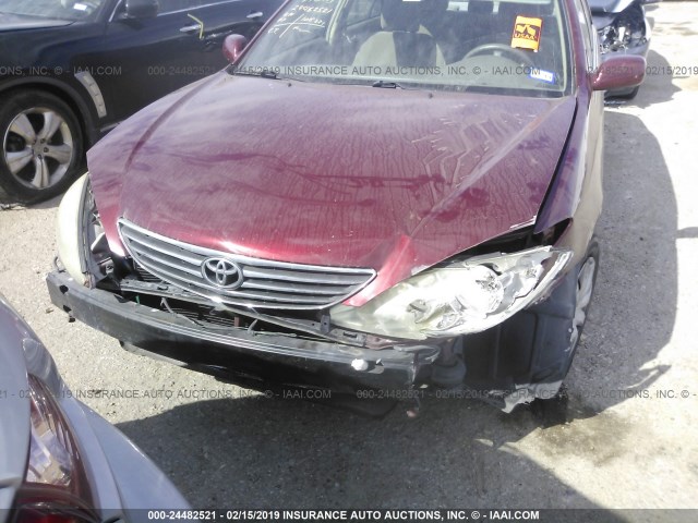 4T1BE32K66U109473 - 2006 TOYOTA CAMRY LE/XLE/SE MAROON photo 6