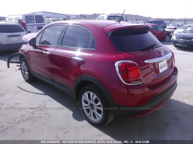 ZFBCFXBT9GP339792 - 2016 FIAT 500X EASY RED photo 3