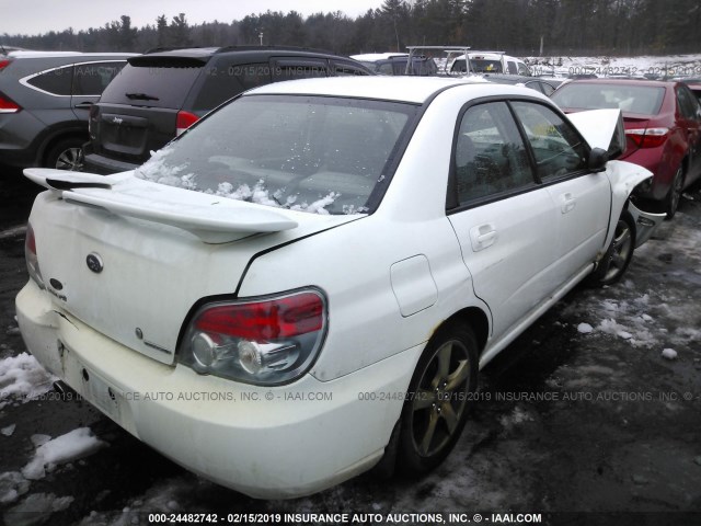 JF1GD67616H525245 - 2006 SUBARU IMPREZA 2.5I WHITE photo 4