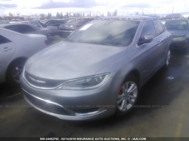 1C3CCCAB3GN110709 - 2016 CHRYSLER 200 LIMITED SILVER photo 2