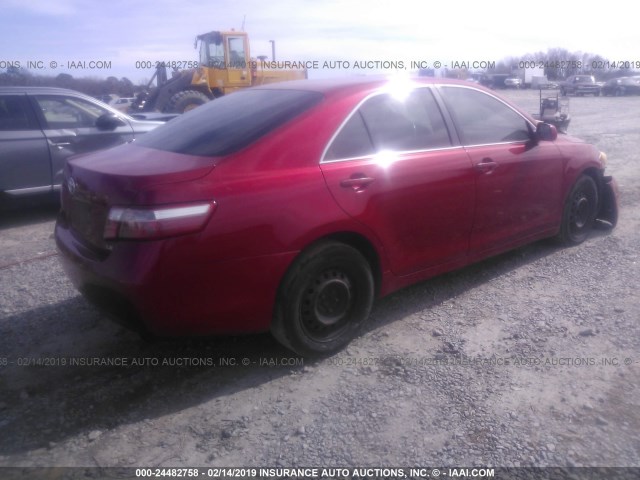 4T4BE46K47R004664 - 2007 TOYOTA CAMRY NEW GENERAT CE/LE/XLE/SE MAROON photo 4