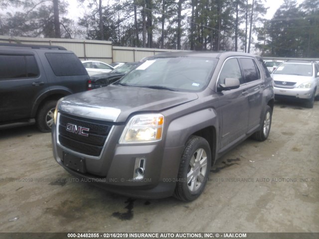 2GKALMEK1C6386313 - 2012 GMC TERRAIN SLE BROWN photo 2