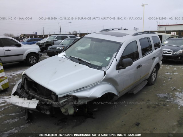 1D4HB48D64F126347 - 2004 DODGE DURANGO SLT SILVER photo 2