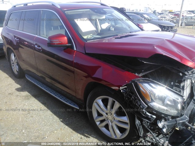 4JGDF6EE4HA780495 - 2017 MERCEDES-BENZ GLS 450 4MATIC MAROON photo 1