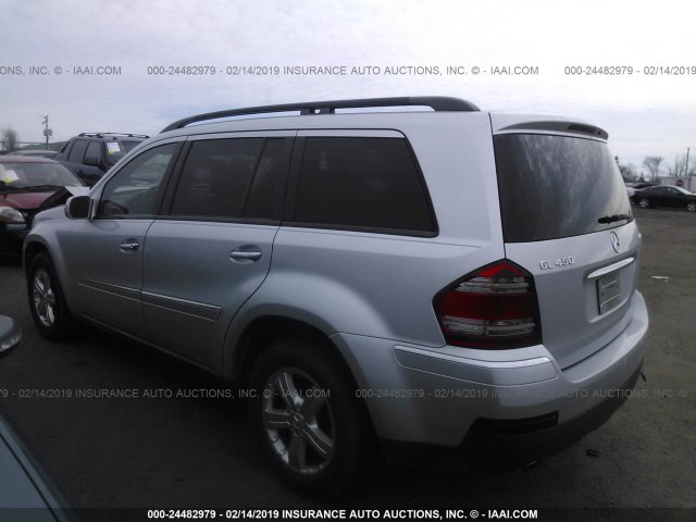 4JGBF71E47A102153 - 2007 MERCEDES-BENZ GL 450 4MATIC SILVER photo 3