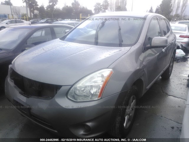 JN8AS5MT7DW522907 - 2013 NISSAN ROGUE S/SV SILVER photo 2