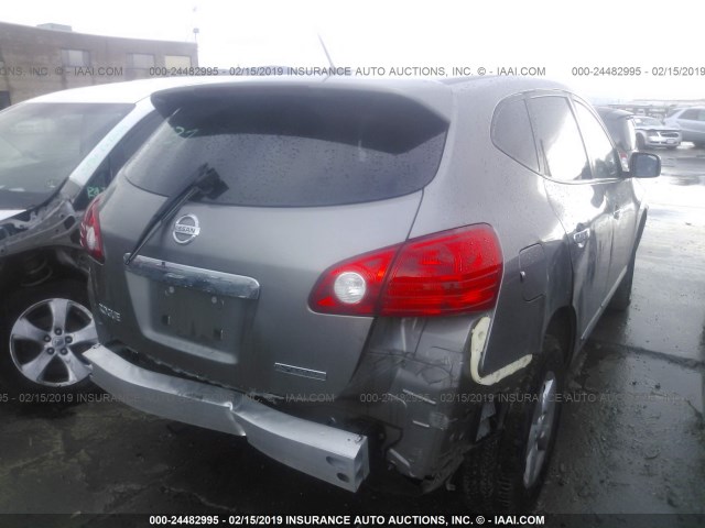 JN8AS5MT7DW522907 - 2013 NISSAN ROGUE S/SV SILVER photo 4