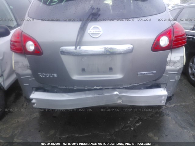 JN8AS5MT7DW522907 - 2013 NISSAN ROGUE S/SV SILVER photo 6