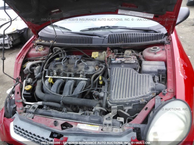 1B3ES26C23D179766 - 2003 DODGE NEON SE RED photo 10