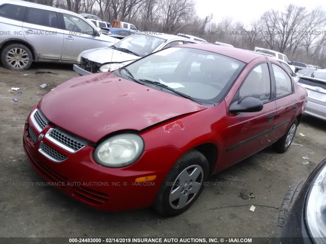 1B3ES26C23D179766 - 2003 DODGE NEON SE RED photo 2