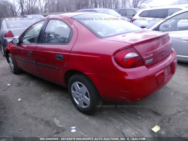 1B3ES26C23D179766 - 2003 DODGE NEON SE RED photo 3