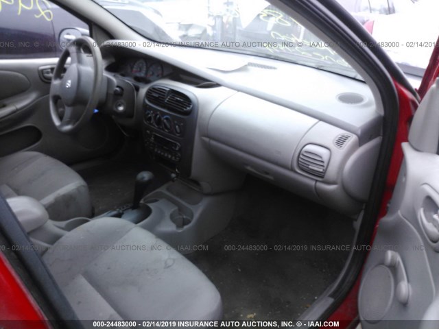 1B3ES26C23D179766 - 2003 DODGE NEON SE RED photo 5