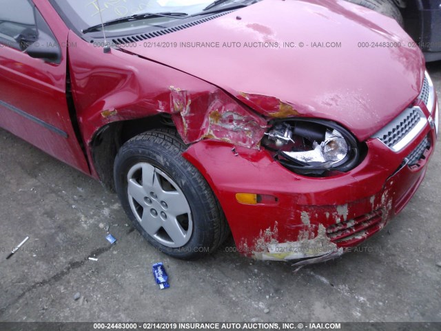 1B3ES26C23D179766 - 2003 DODGE NEON SE RED photo 6