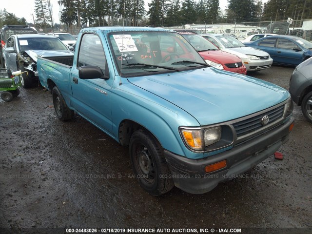 4TANL42N8TZ173855 - 1996 TOYOTA TACOMA Light Blue photo 1