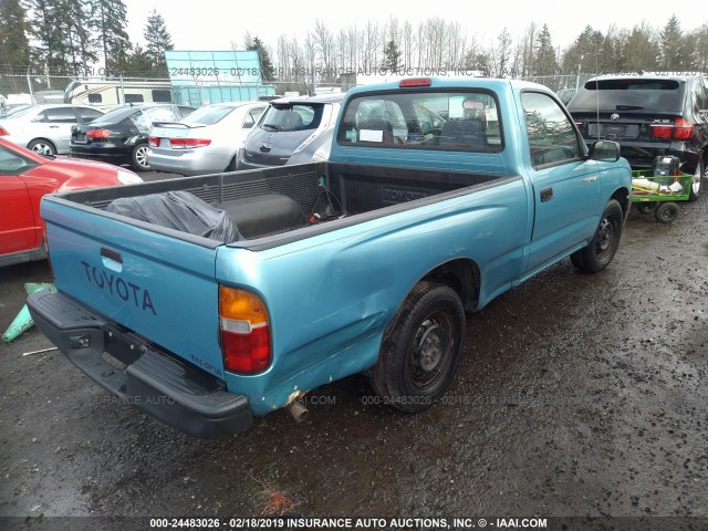 4TANL42N8TZ173855 - 1996 TOYOTA TACOMA Light Blue photo 4